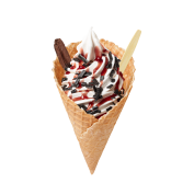 Super Cone Crispy White Chocolate Kersen,Soft Ice Corner,Angelo